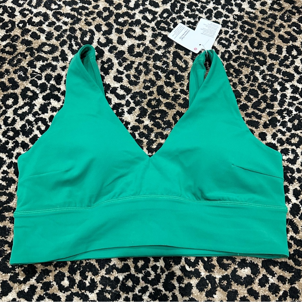 Lululemon Align V-Neck Bra C/D Raceway Green Size 12